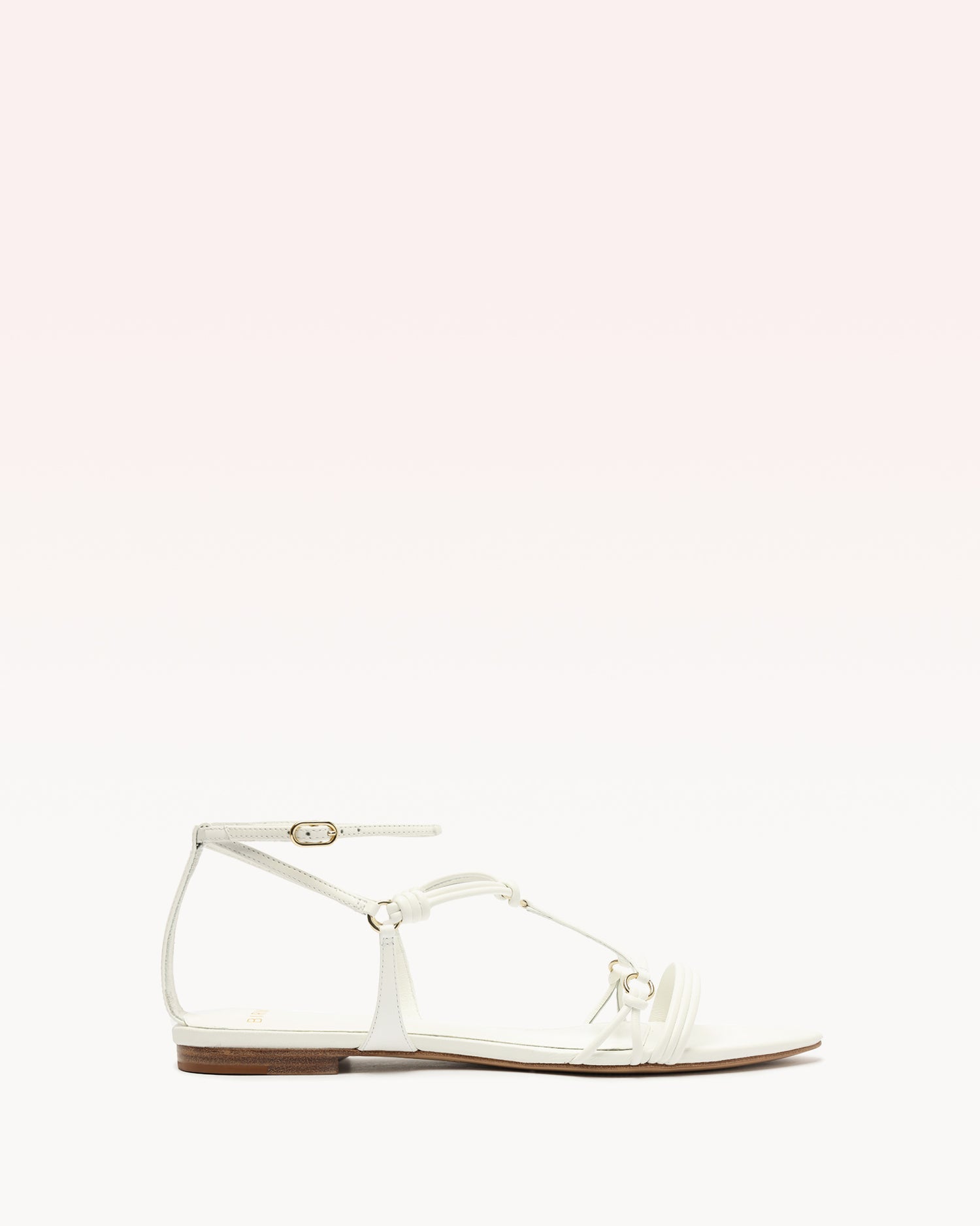 Sonya Flat Flats S/25 35 White Leather