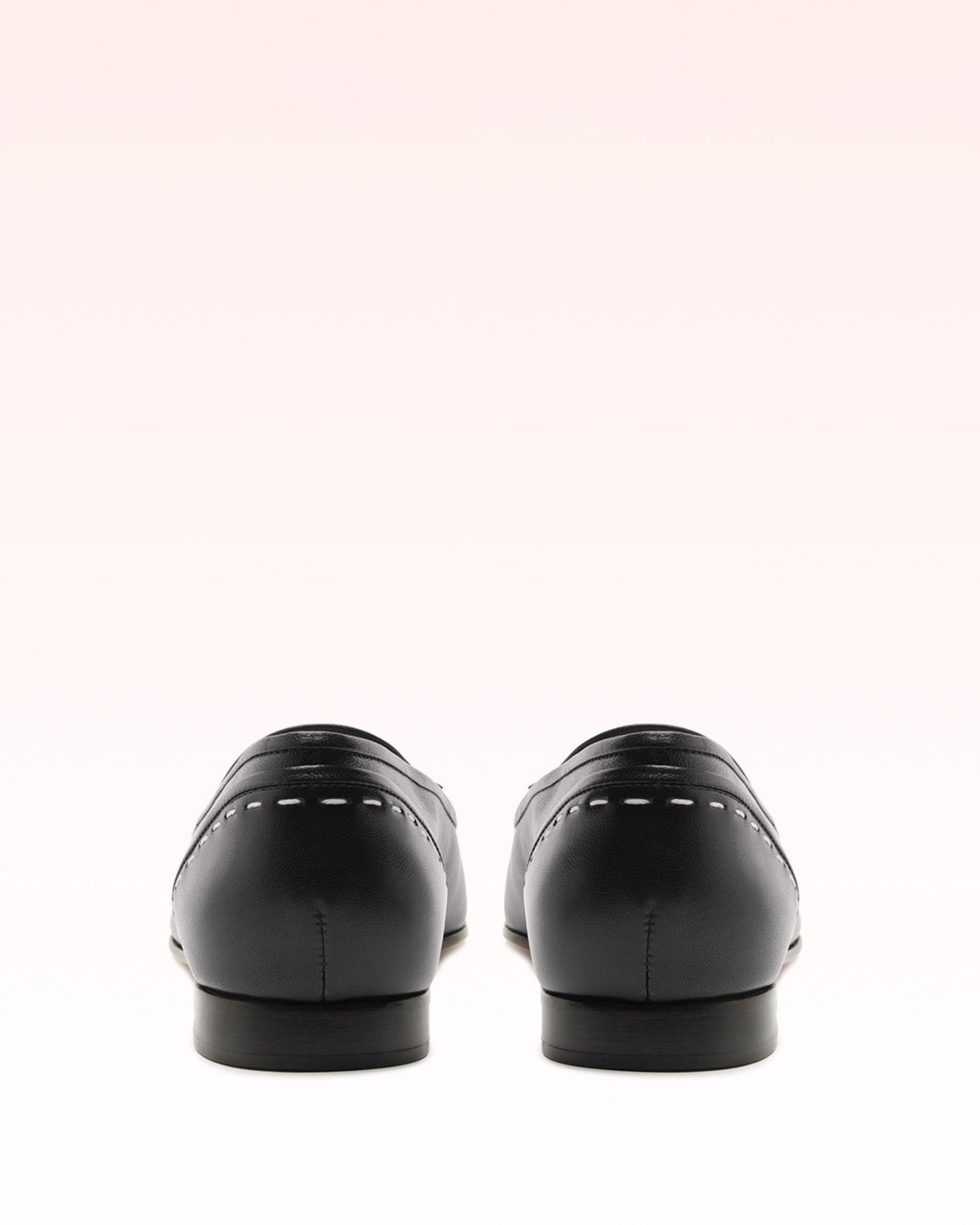 Slim Clarita Topstitch Loafer Black