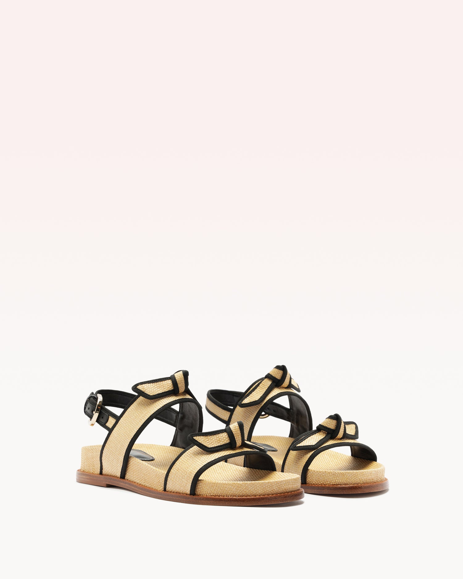 Grosgrain Raffia Sport Sandal Flats R/25   