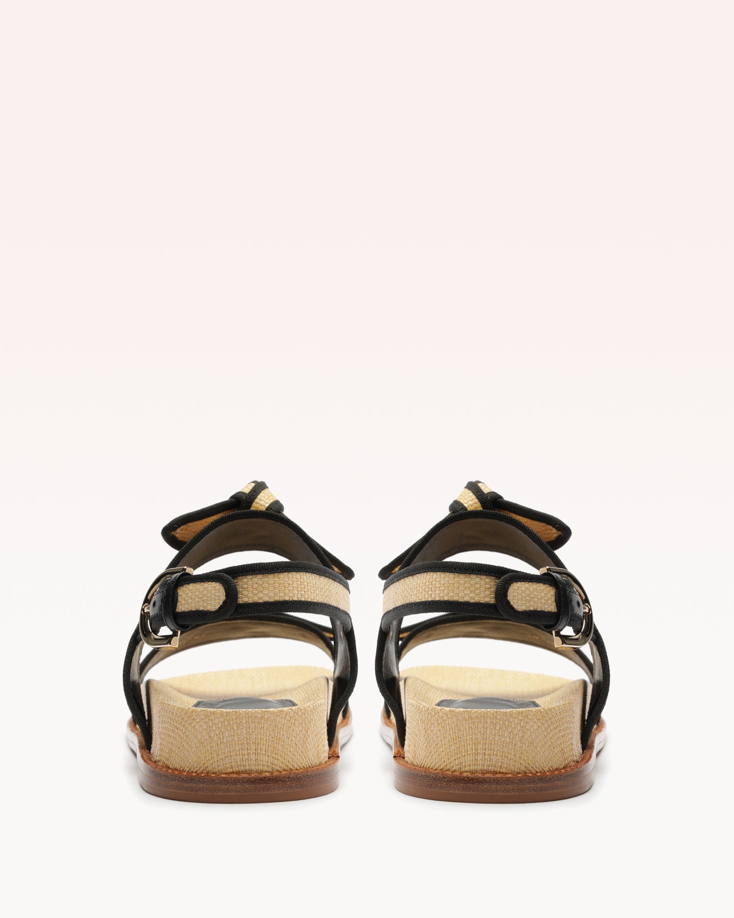 Grosgrain Raffia Sport Sandal Flats R/25   