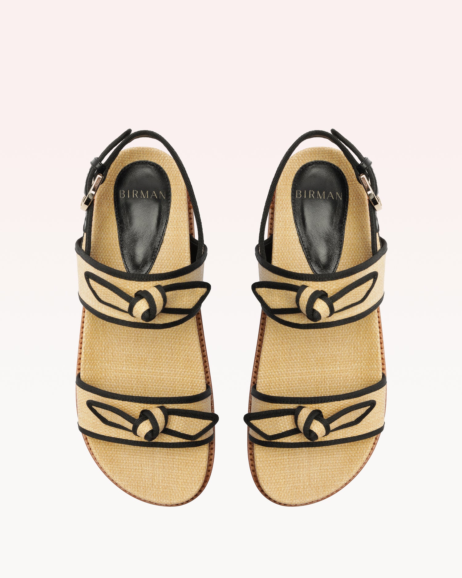 Grosgrain Raffia Sport Sandal Flats R/25   