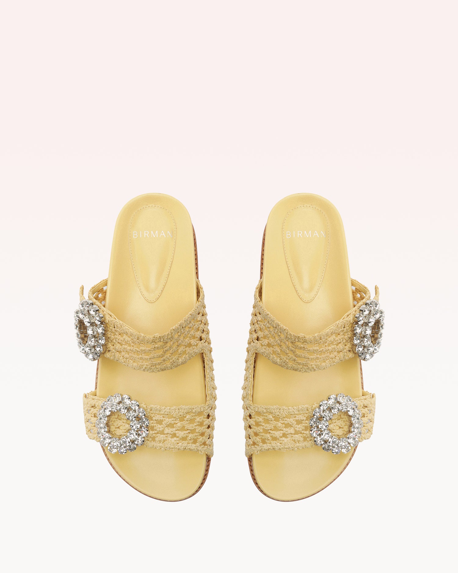 Salma Raffia Crystal Flats R/25   