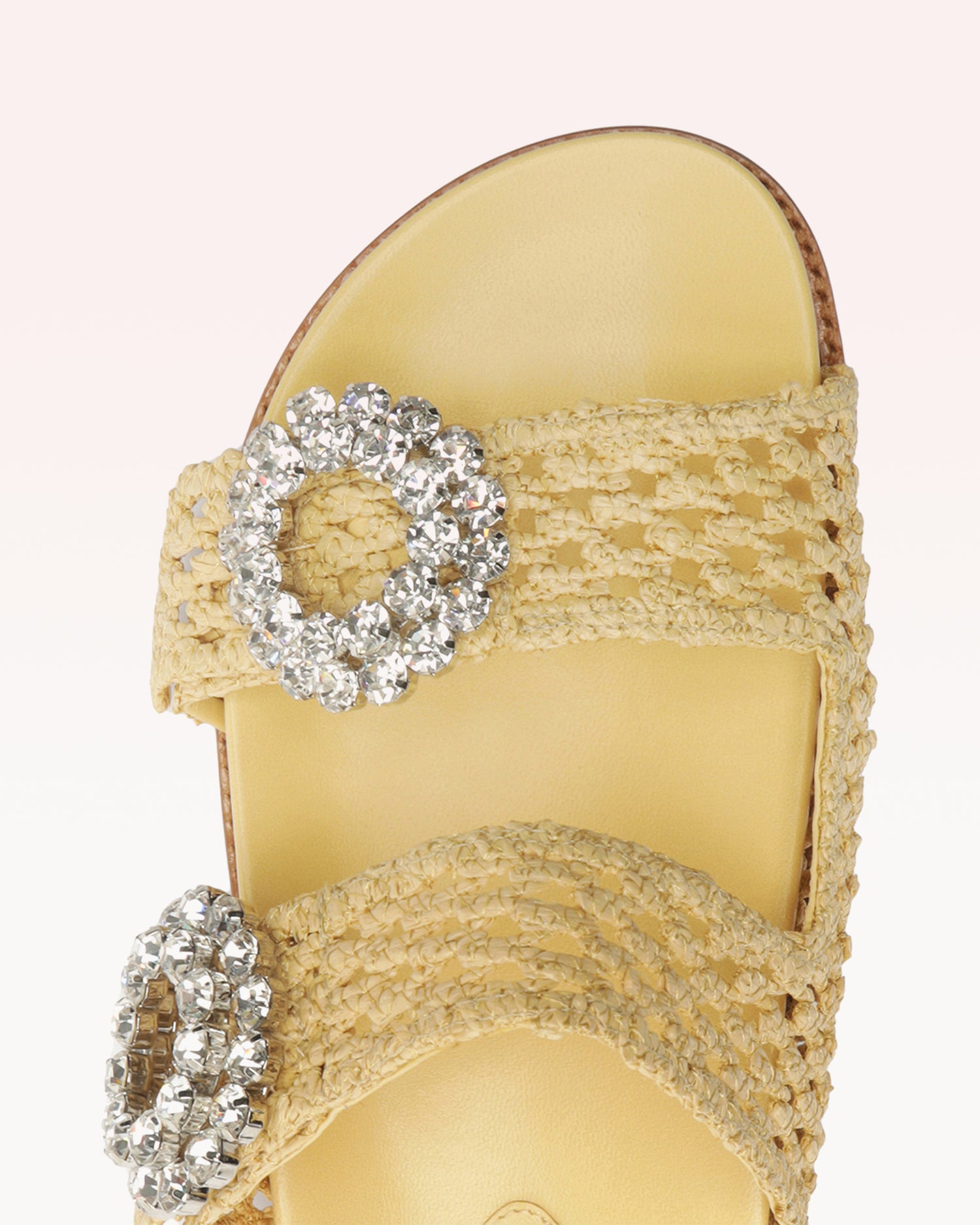 Salma Raffia Crystal Flats R/25   