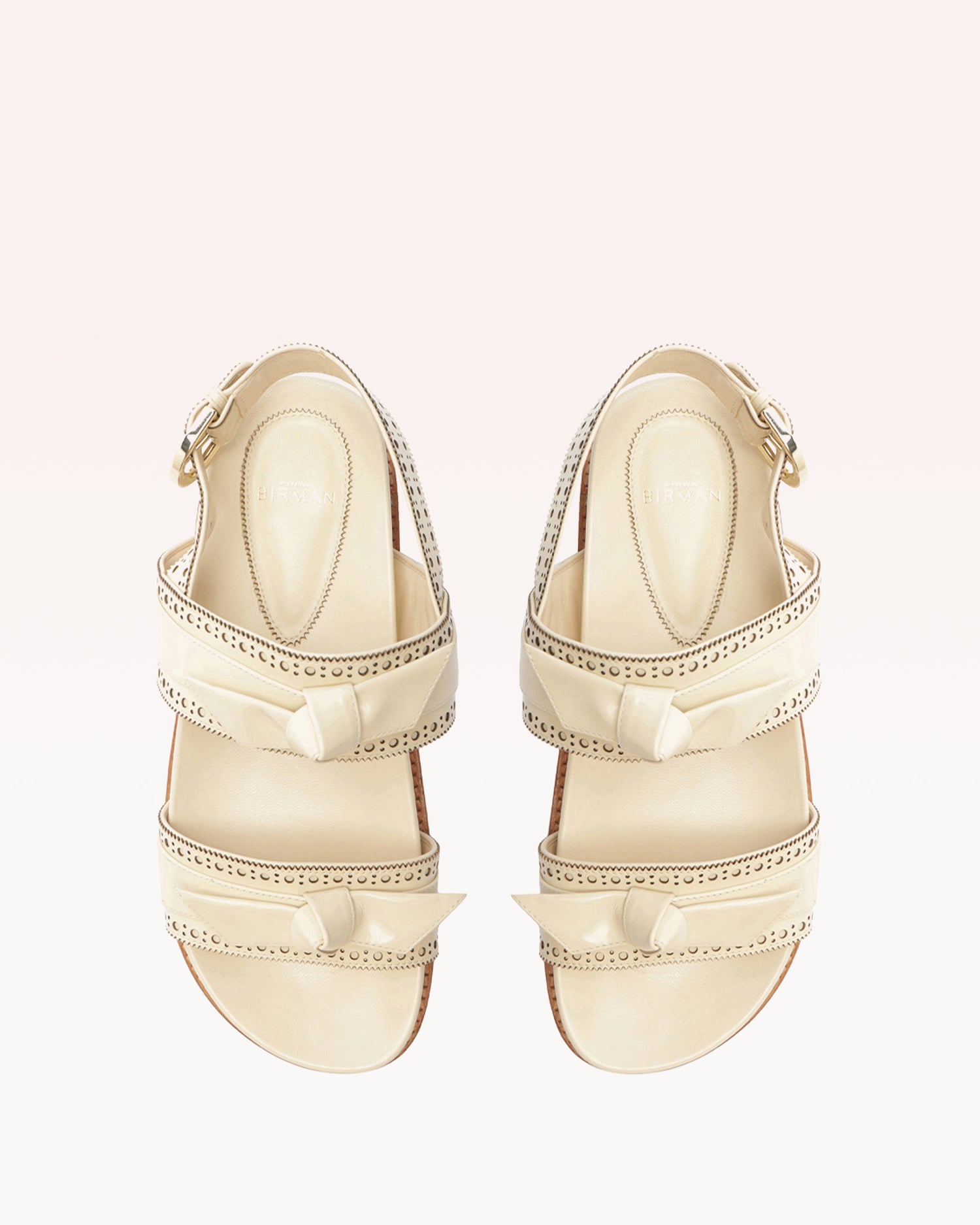 Sport Sandal Brogue Eggshell Flats P/25