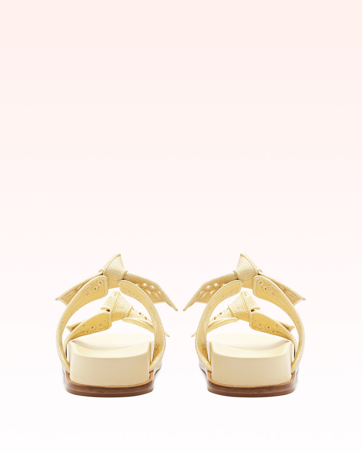 Maxi Clarita Embroidery Raffia Flats S/25