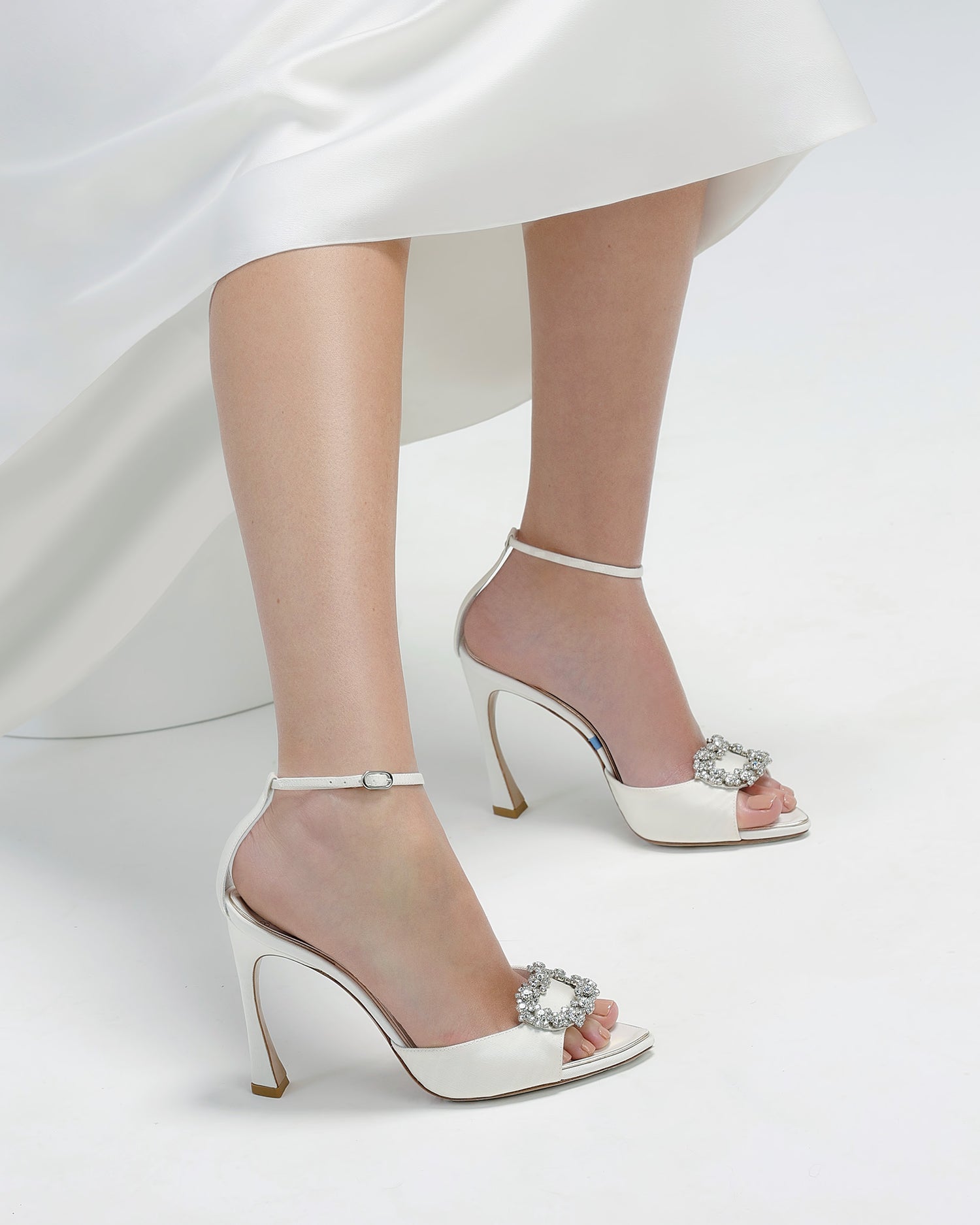 Isla Crystal Bridal 100 Off White Sandals Bridal   