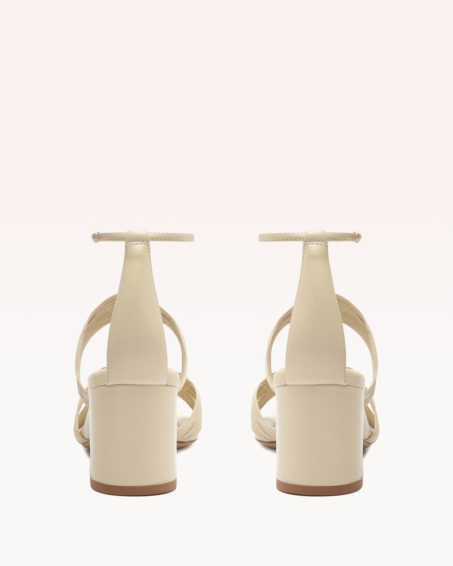 Olga Block 60 Eggshell Sandals P/25