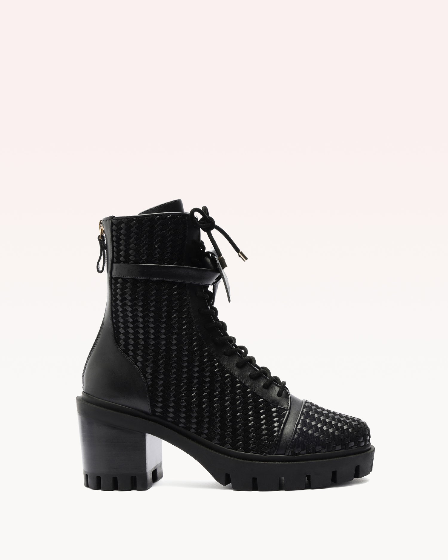 Tresse Combat Black Booties P/25 35 Black Suede