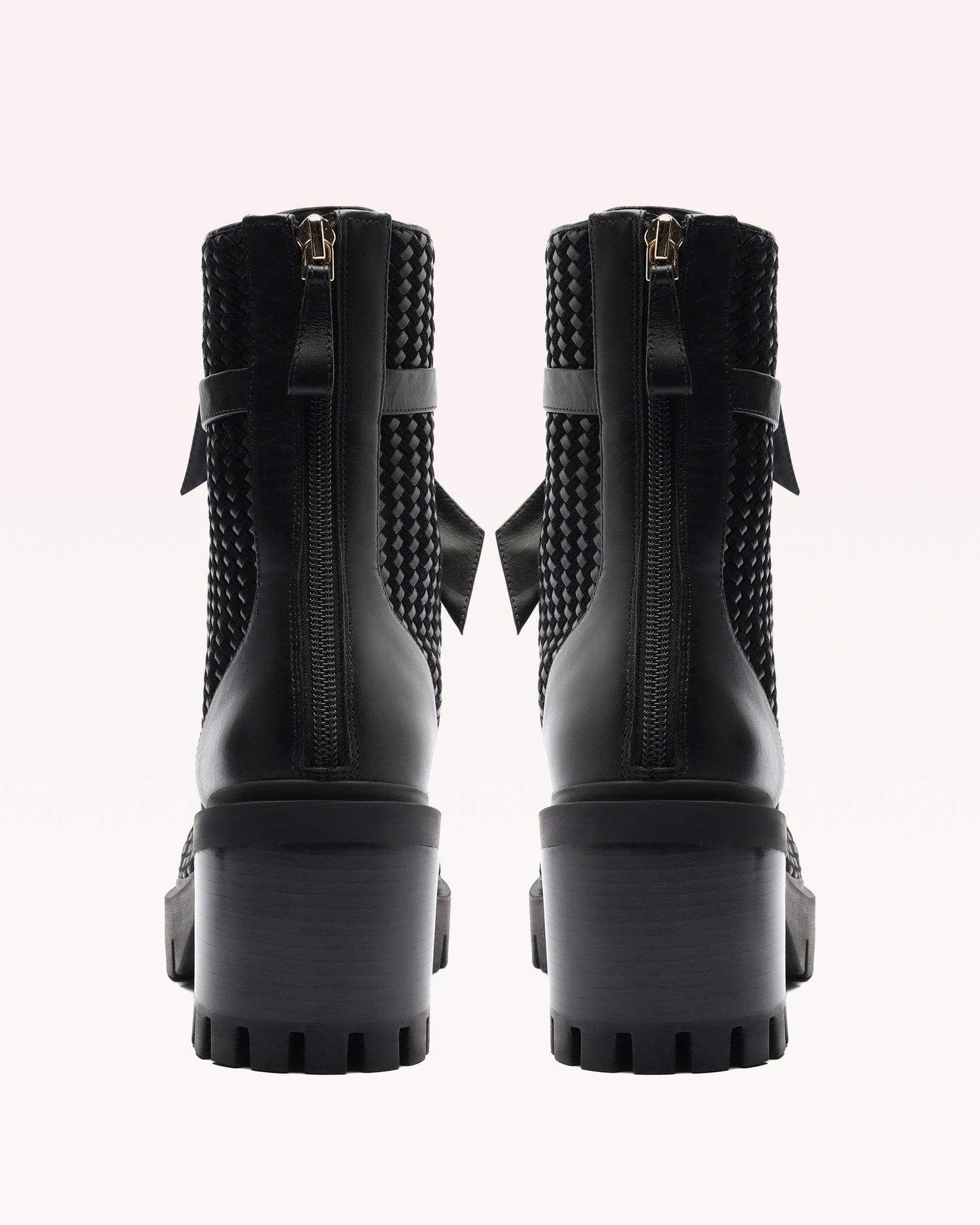 Tresse Combat Black Booties P/25