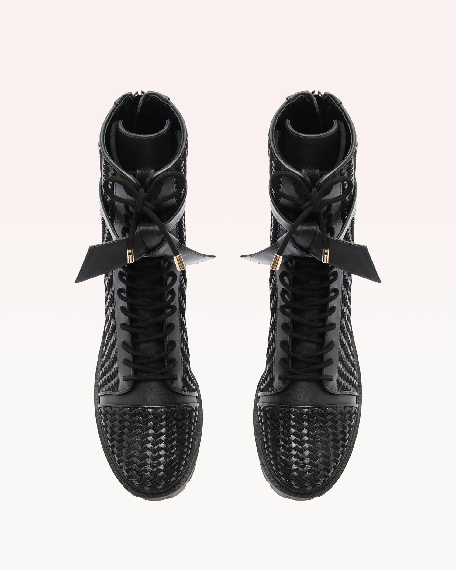Tresse Combat Black Booties P/25