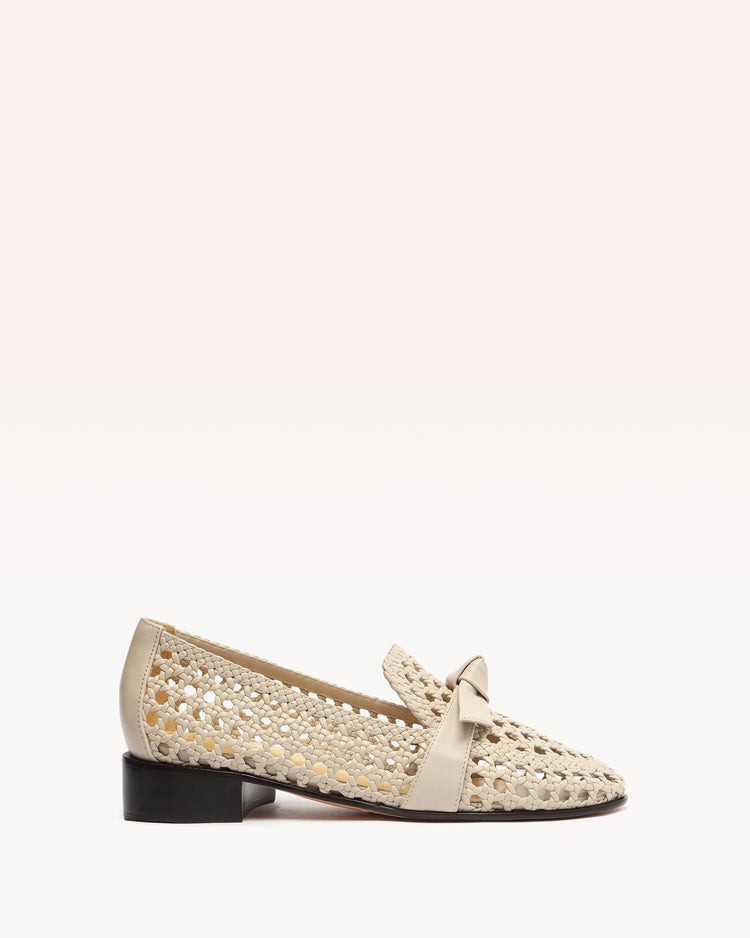 Clarita Basketry Loafer Fog Loafers PRE FALL 23 35 Fog Calf Leather