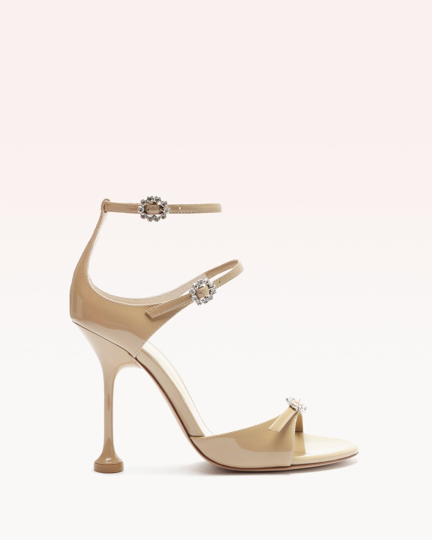 Anastasia 100 Semolina Sandals P/24 35 Semolina Nappa Kiss & Crystal