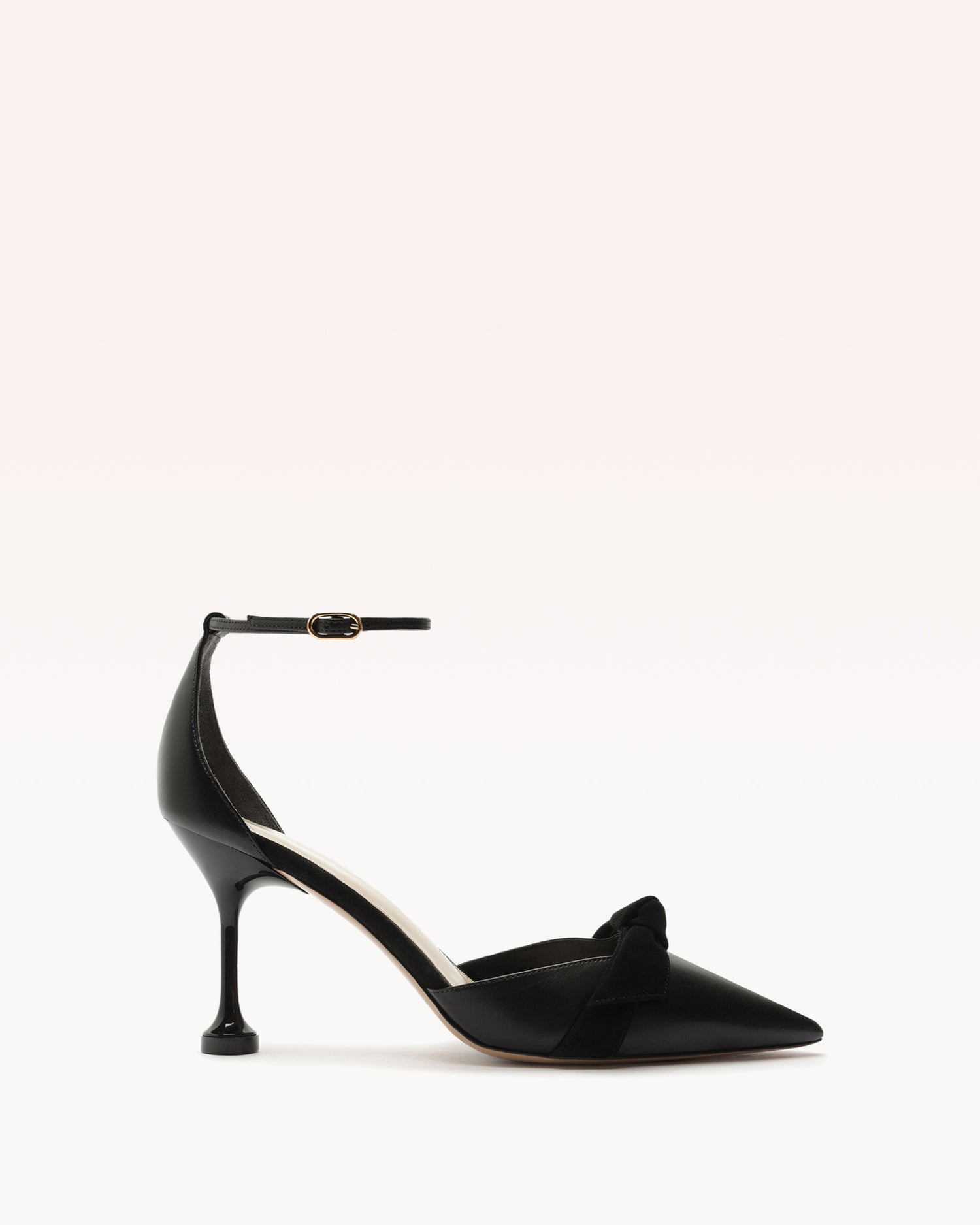 Clarita Flare Pump 85 Black Pumps P/24 35 Nero Nappa Leather & Suede