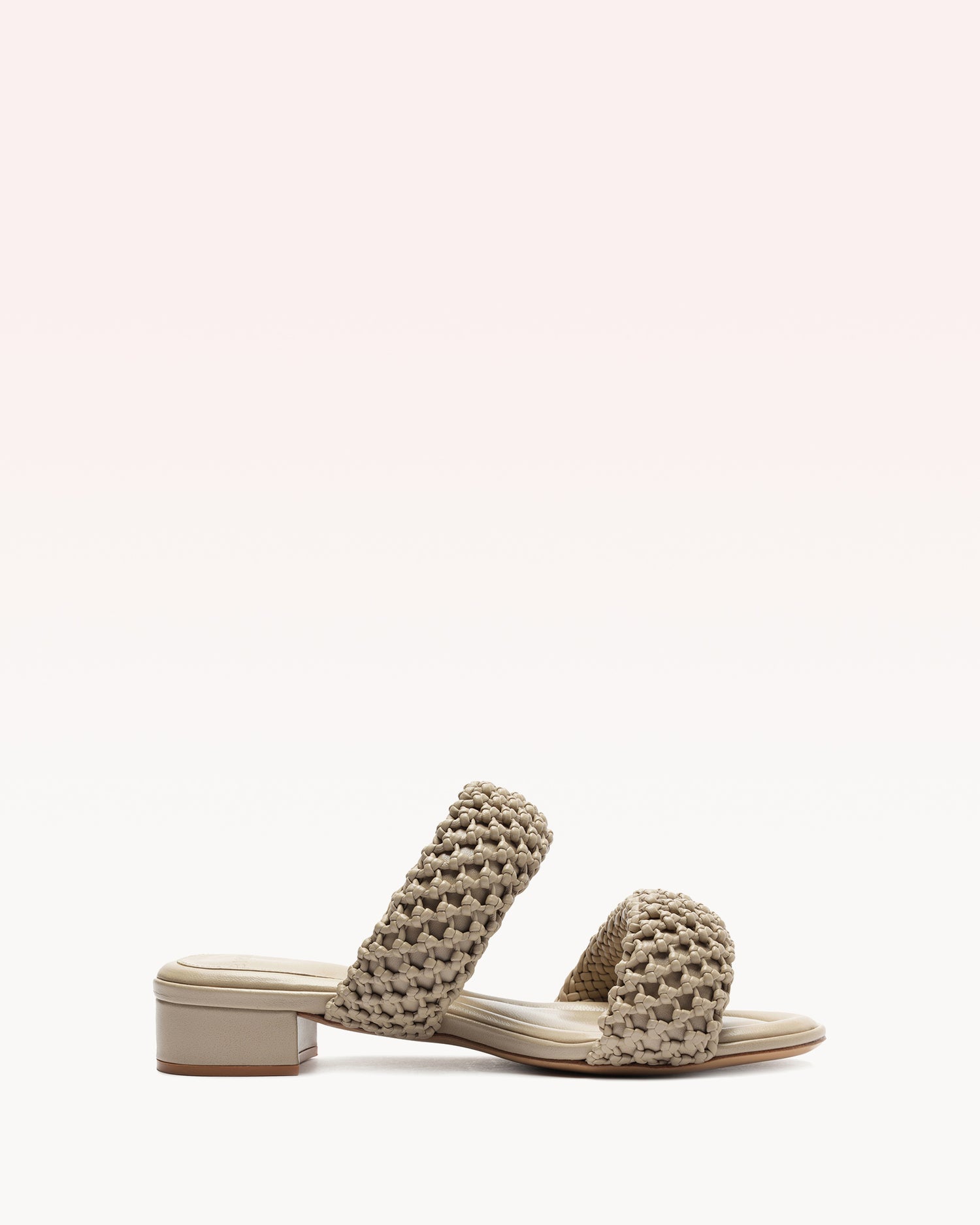 Lilla Woven 30 Flats R/25 35 Chalk Leather