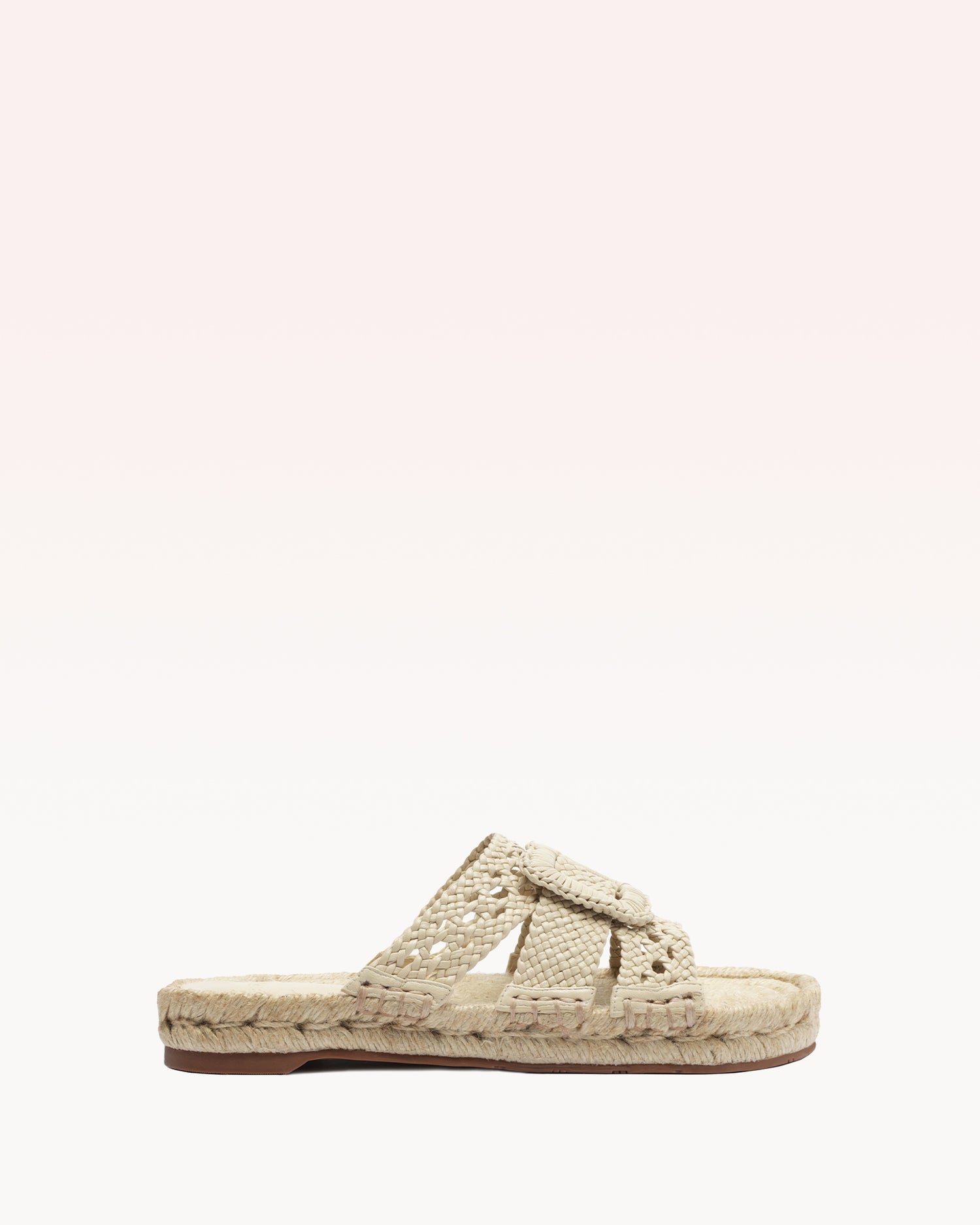Lana Flat Slip On Dove Sandals S/24 35 Dove Nappa Leather