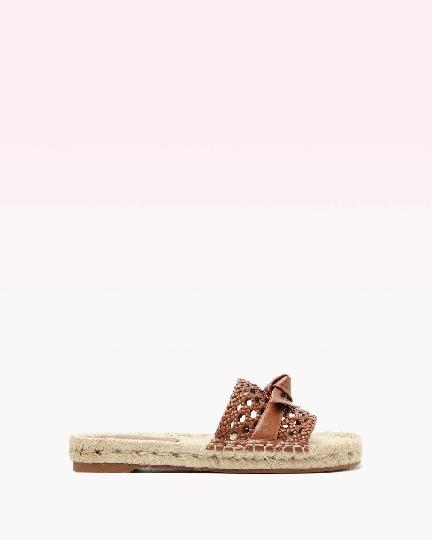 Clarita Tresse Espadrille Flats S/25 35 Brown Leather