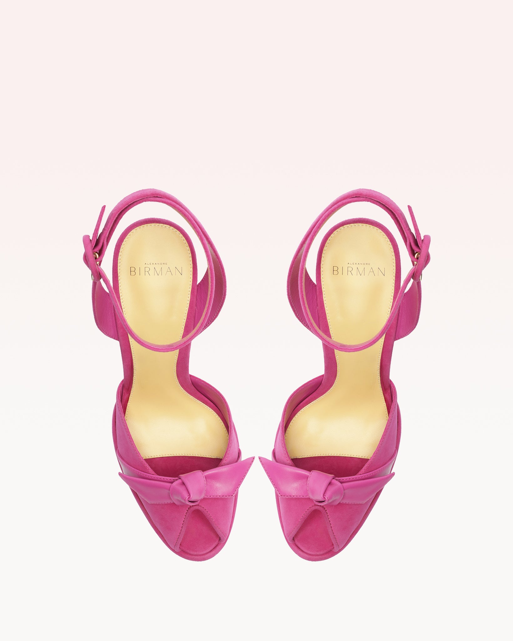 サンダル・ミュール SANTONI Powder pink leather Audrey pumps Santoni Powder Pink Leather Audrey Pumps Santoni