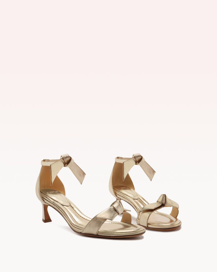 Clarita Doppia Soletta 50 Gold Sandals F/23   