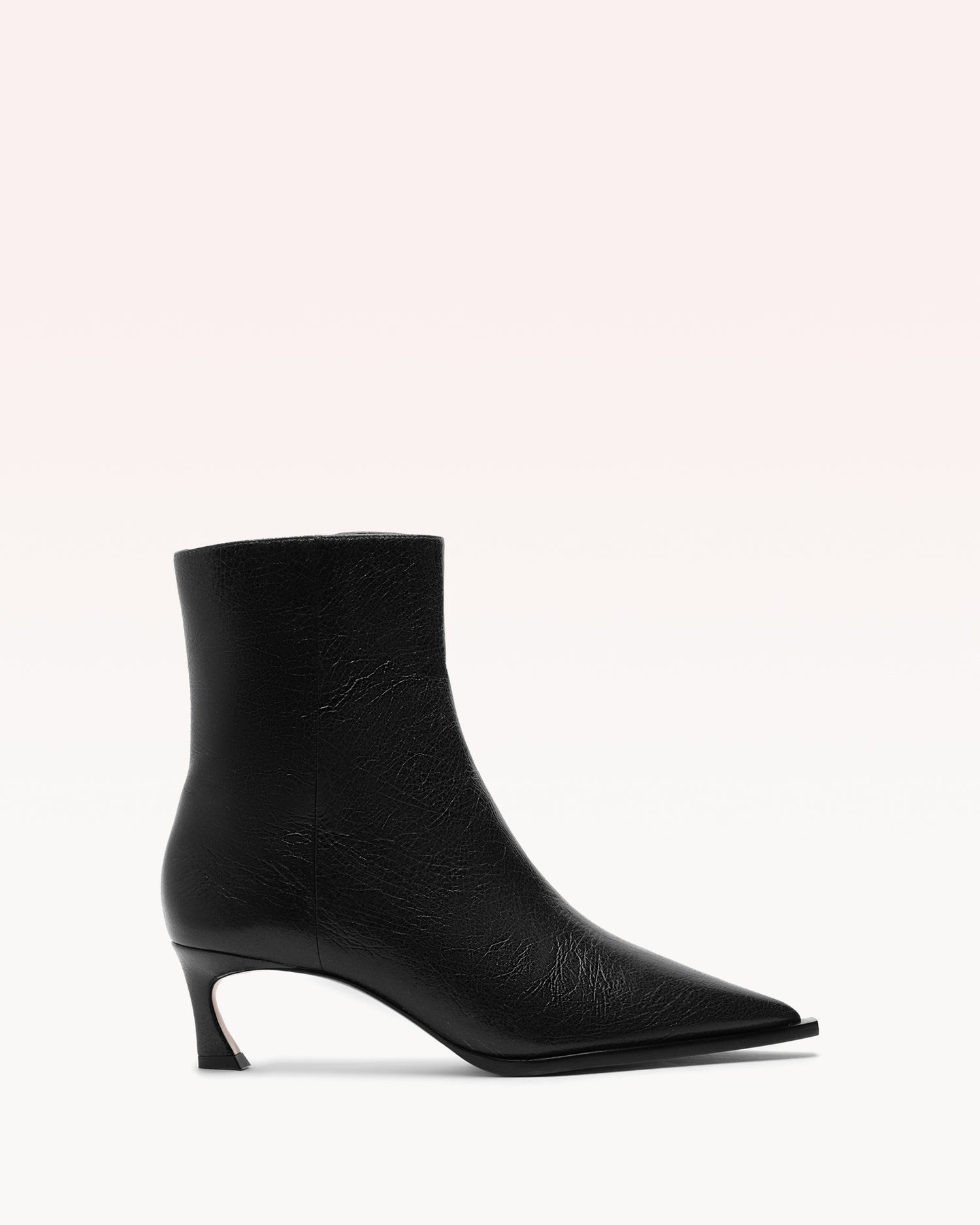 Myra 50 Black Booties F/25 35 Black Calf Leather