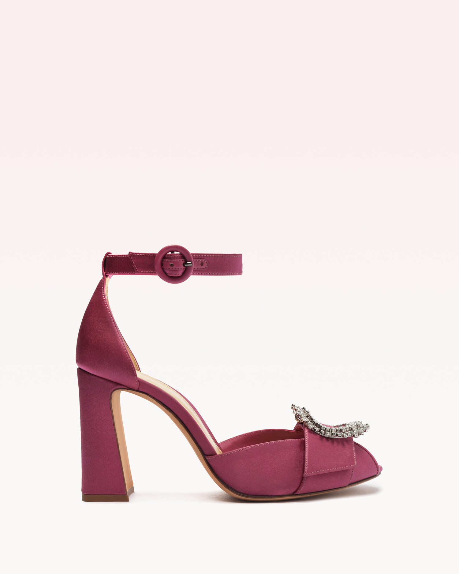 Madelina Curve 90 Pale Cherry Sandals F/23 35 Pale Cherry Satin/Crystal
