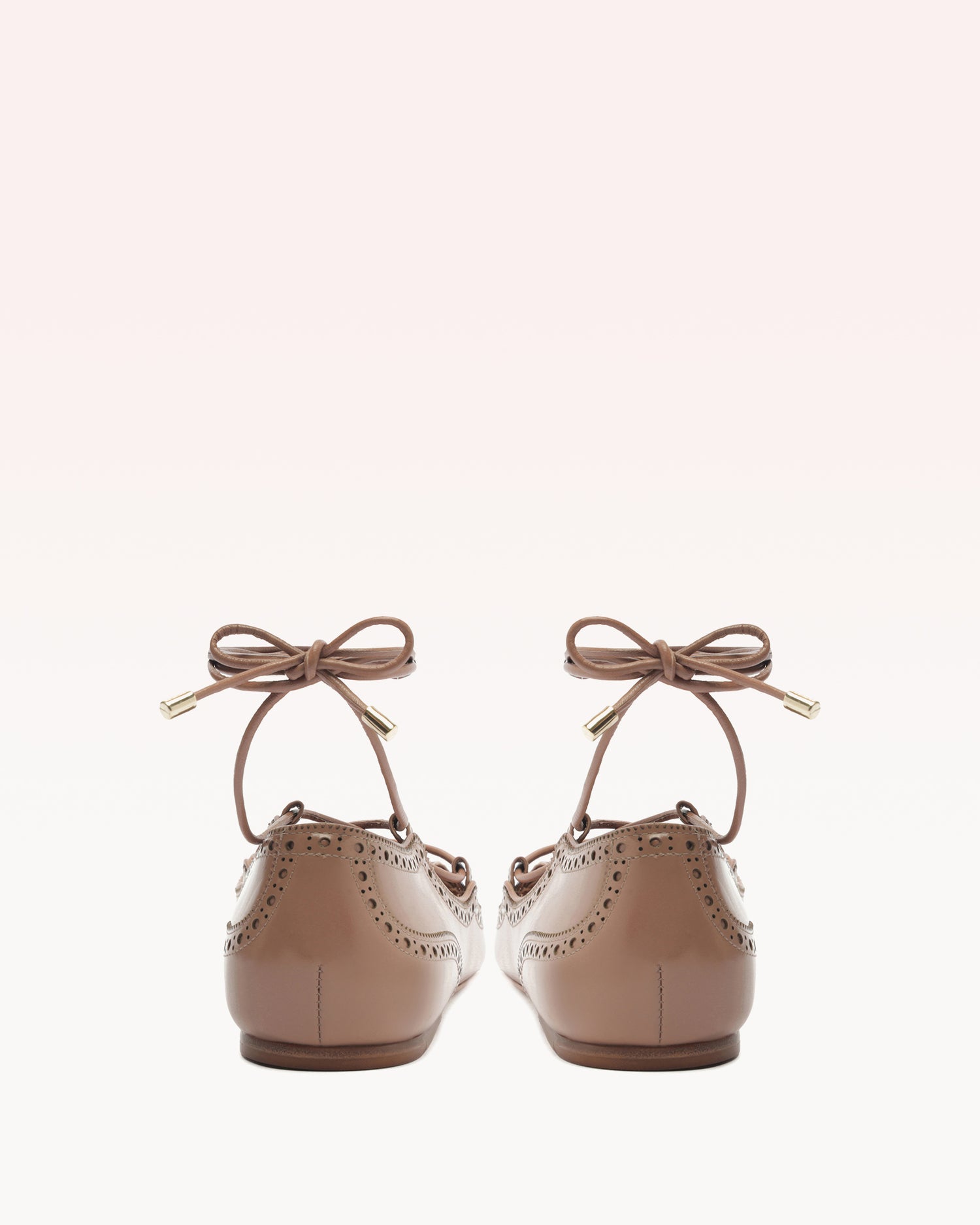 Lace Up Brogue Roma Flats P/25