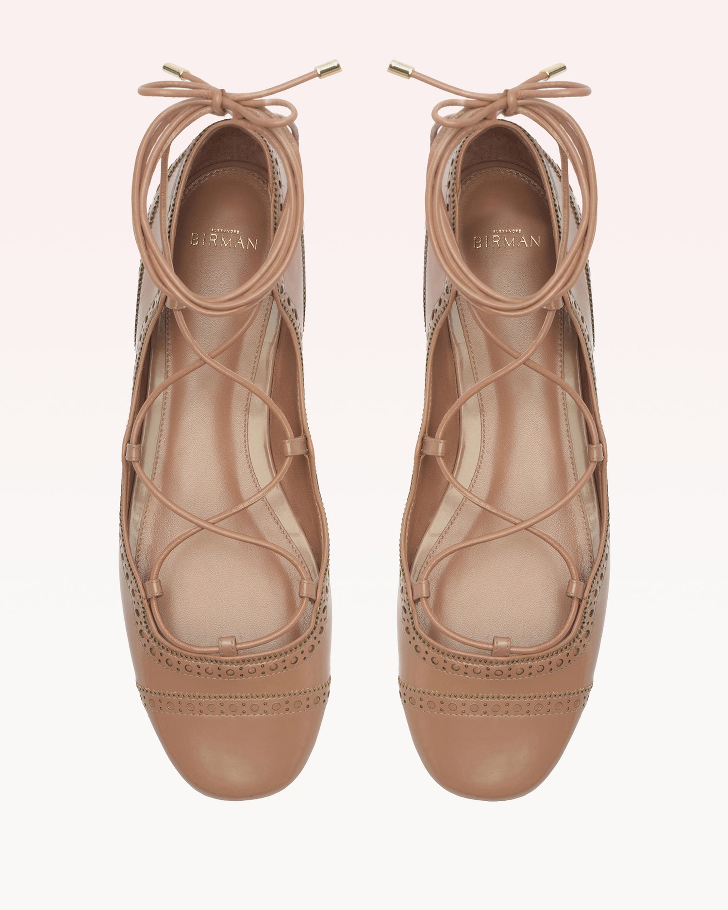 Lace Up Brogue Roma Flats P/25