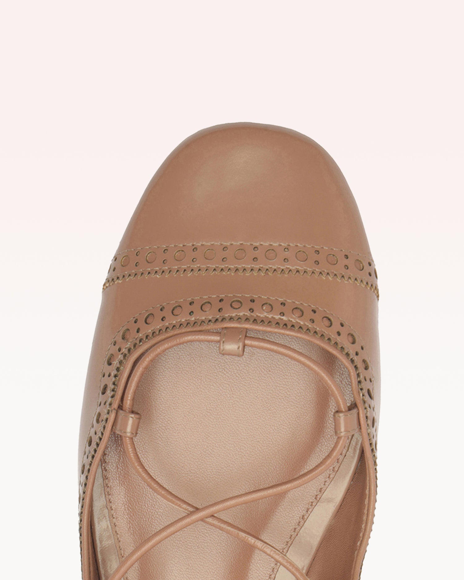 Lace Up Brogue Roma Flats P/25