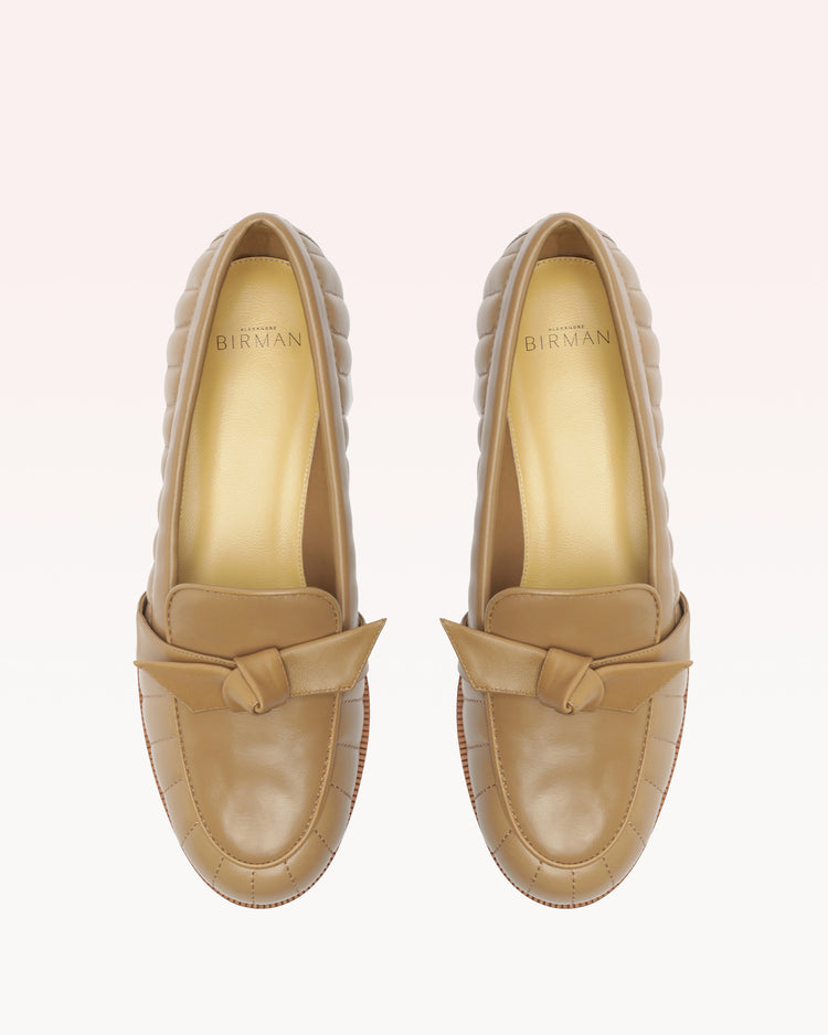 Quilted Clarita Loafer Latte