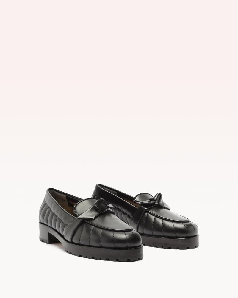 Quilted Clarita Loafer Black Loafers F/23   
