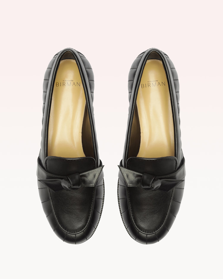 Quilted Clarita Loafer Black
