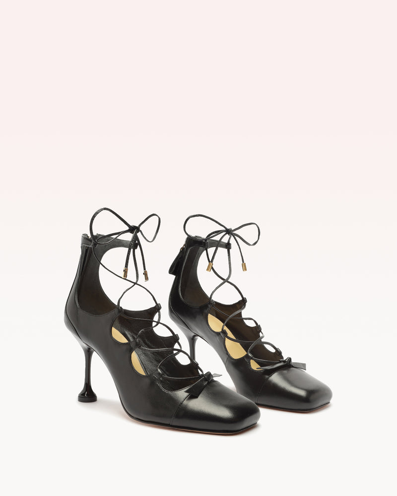 Slim Clarita Flare 85 Black Sandals F/23   