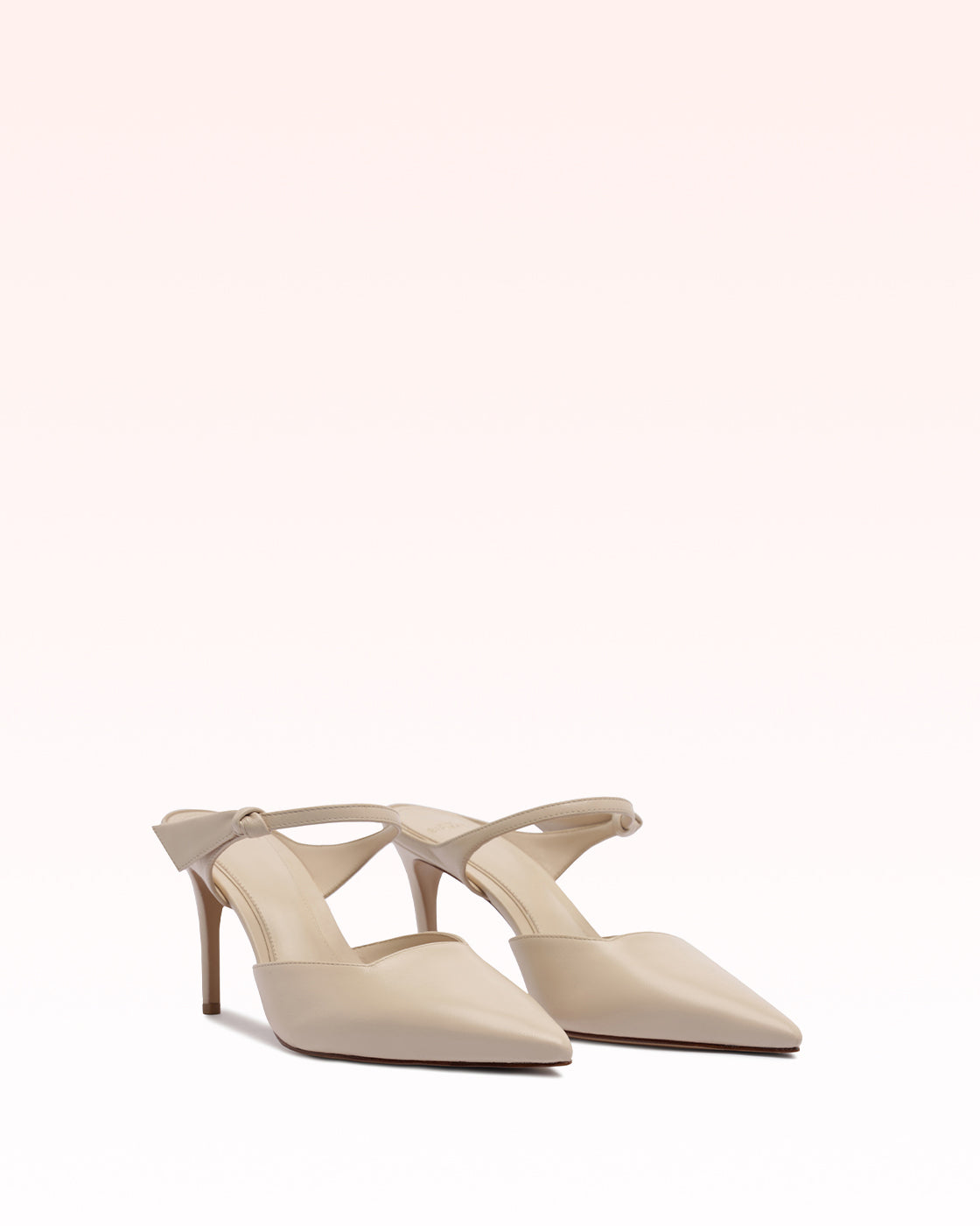 Clarita Asymmetric Sling Mule Shell Pumps R/26