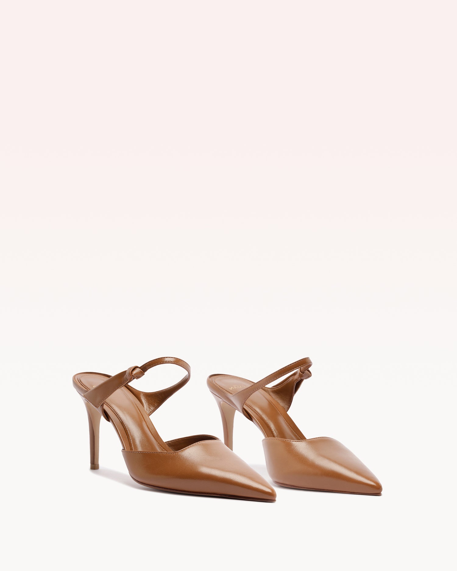 Clarita Asymmetric Sling Mule Espresso Pumps R/26