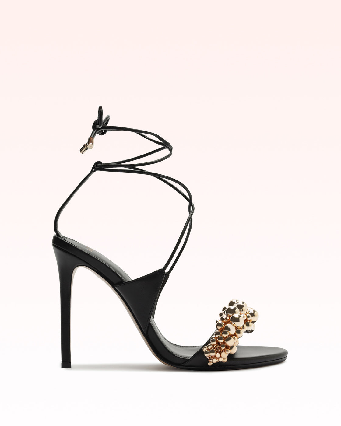 Gia 100 Black Sandals R/26 35 Black Nappa Leather