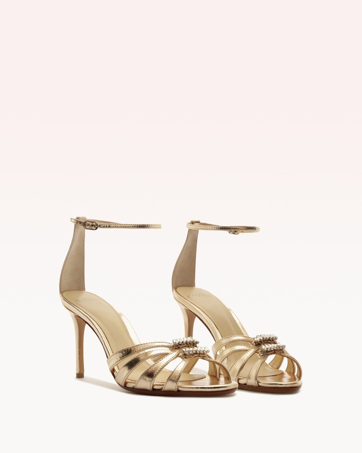 Noelle 85 Crystal Golden Sandals R/26