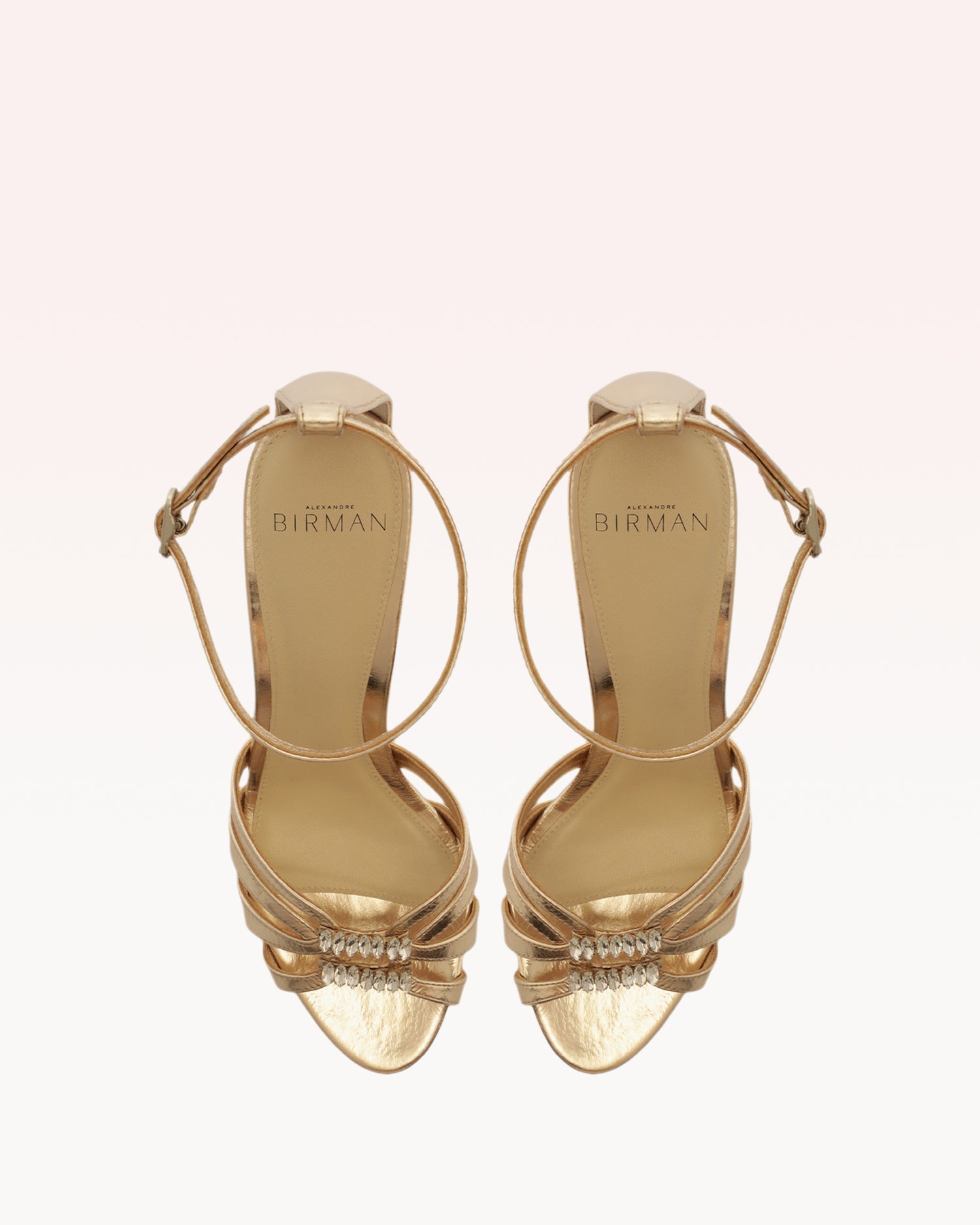 Noelle 85 Crystal Golden Sandals R/26