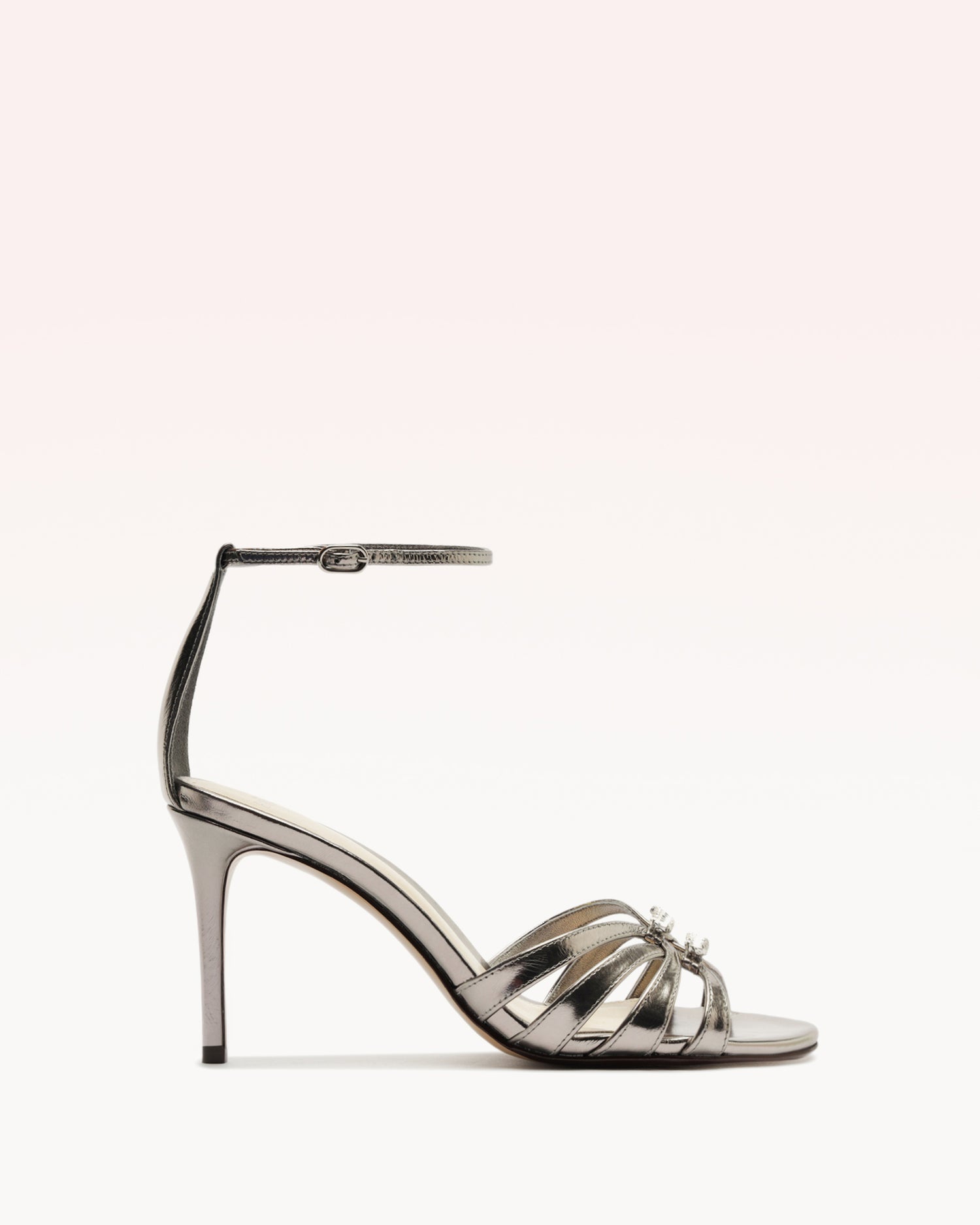 Noelle 85 Crystal Graphite Sandals R/26 35 Grafite Leather