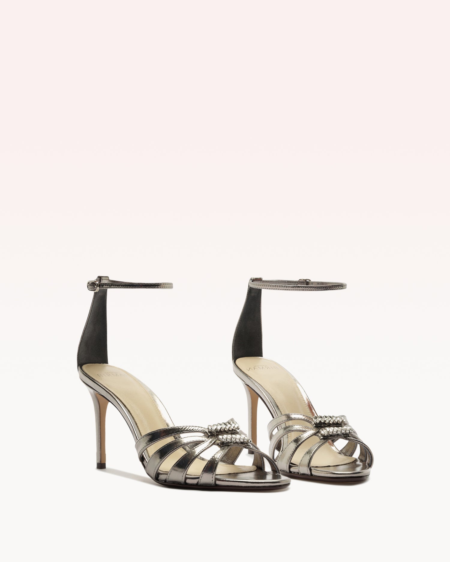 Noelle 85 Crystal Graphite Sandals R/26
