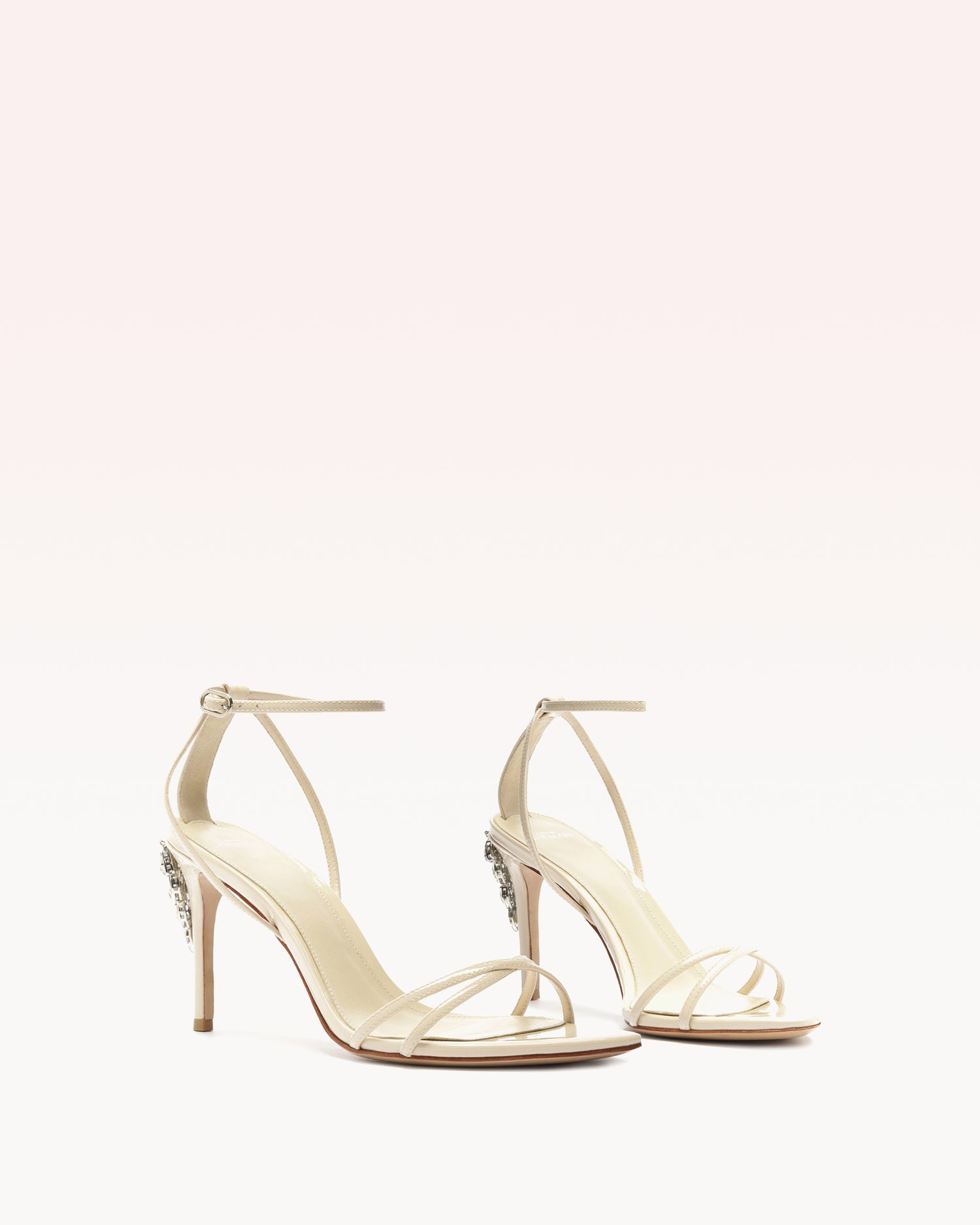 Rita Crystals 85 Eggshell Sandals P/25