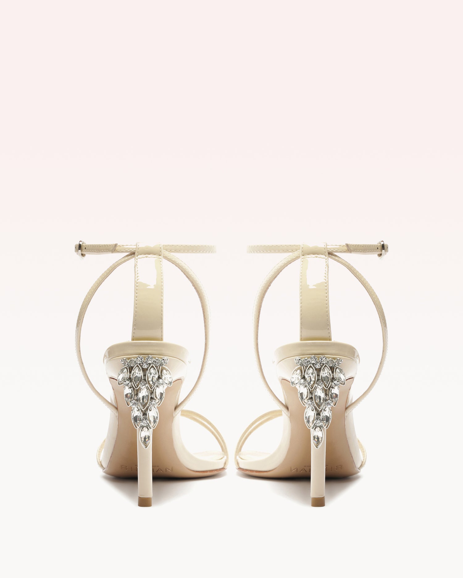 Rita Crystals 85 Eggshell Sandals P/25