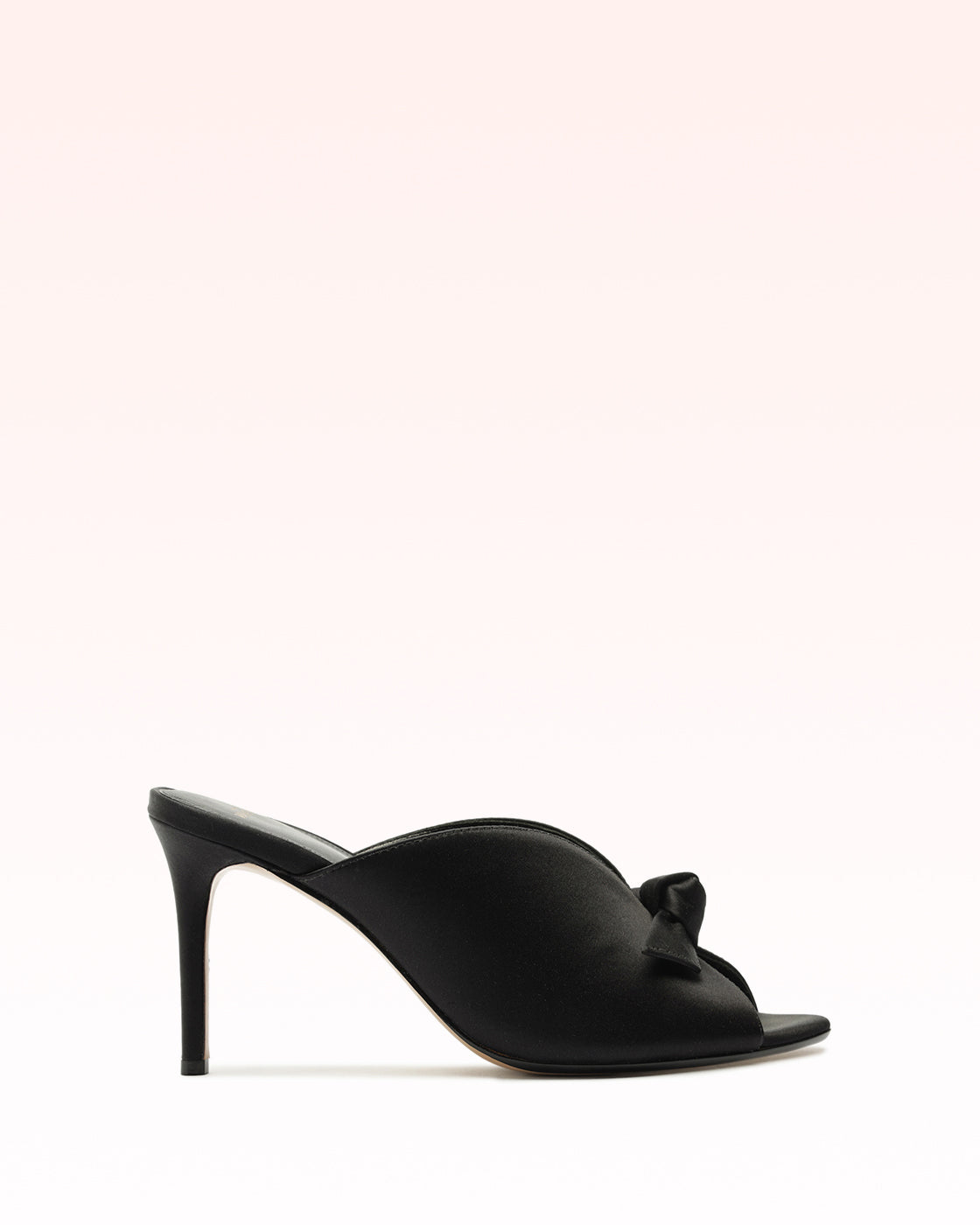 Clarita Vamp 85 Satin Black Sandals F/25 35 Black Satin