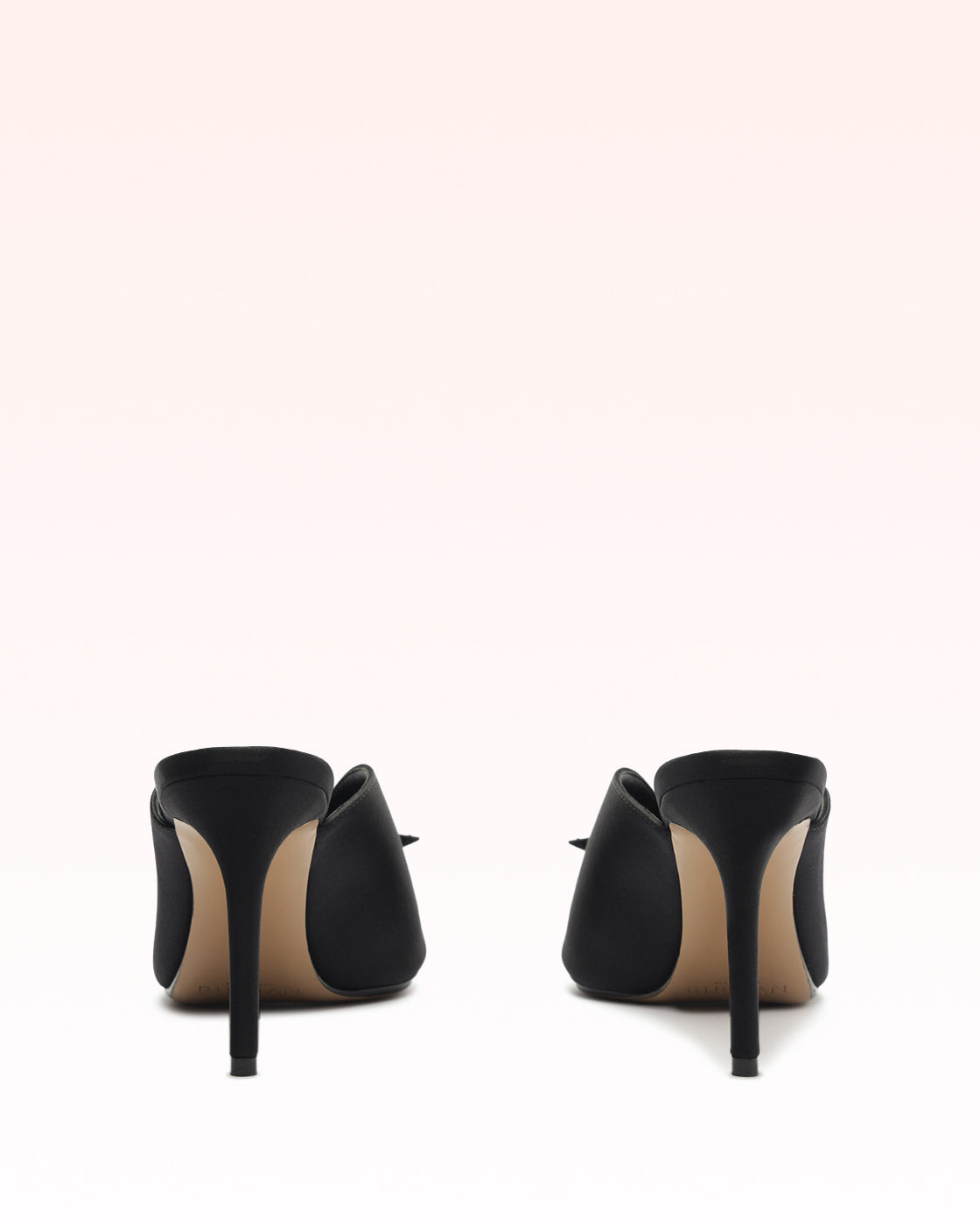 Clarita Vamp 85 Satin Black Sandals F/25