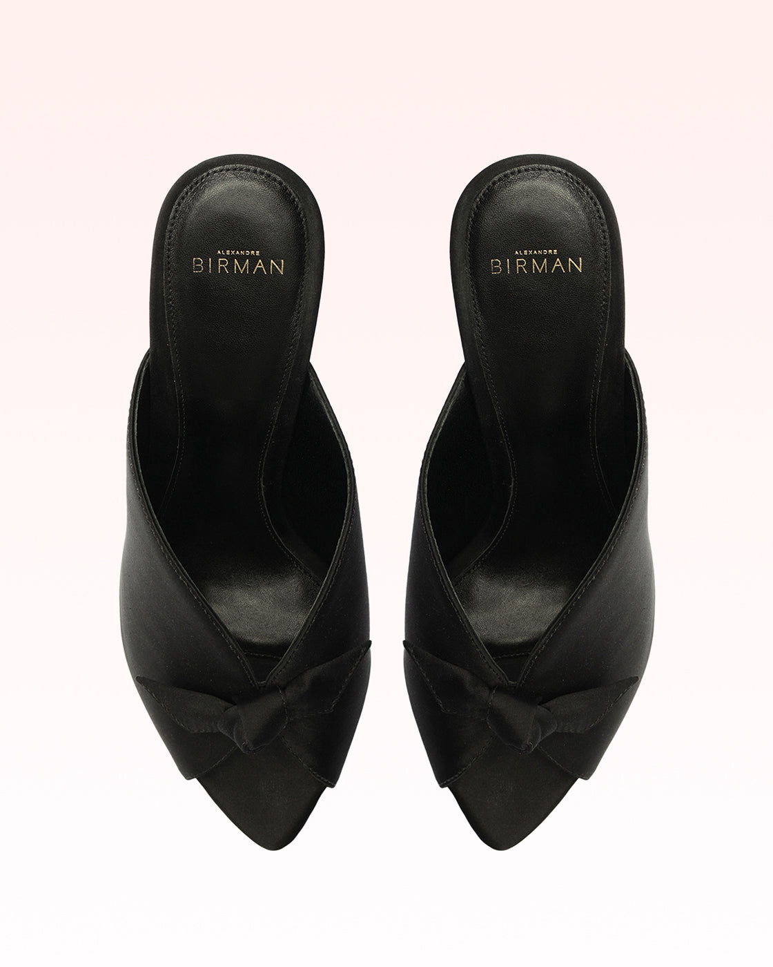Clarita Vamp 85 Satin Black Sandals F/25