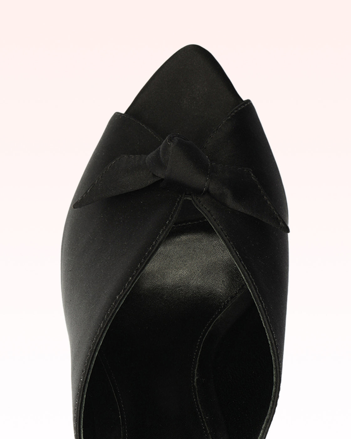 Clarita Vamp 85 Satin Black Sandals F/25