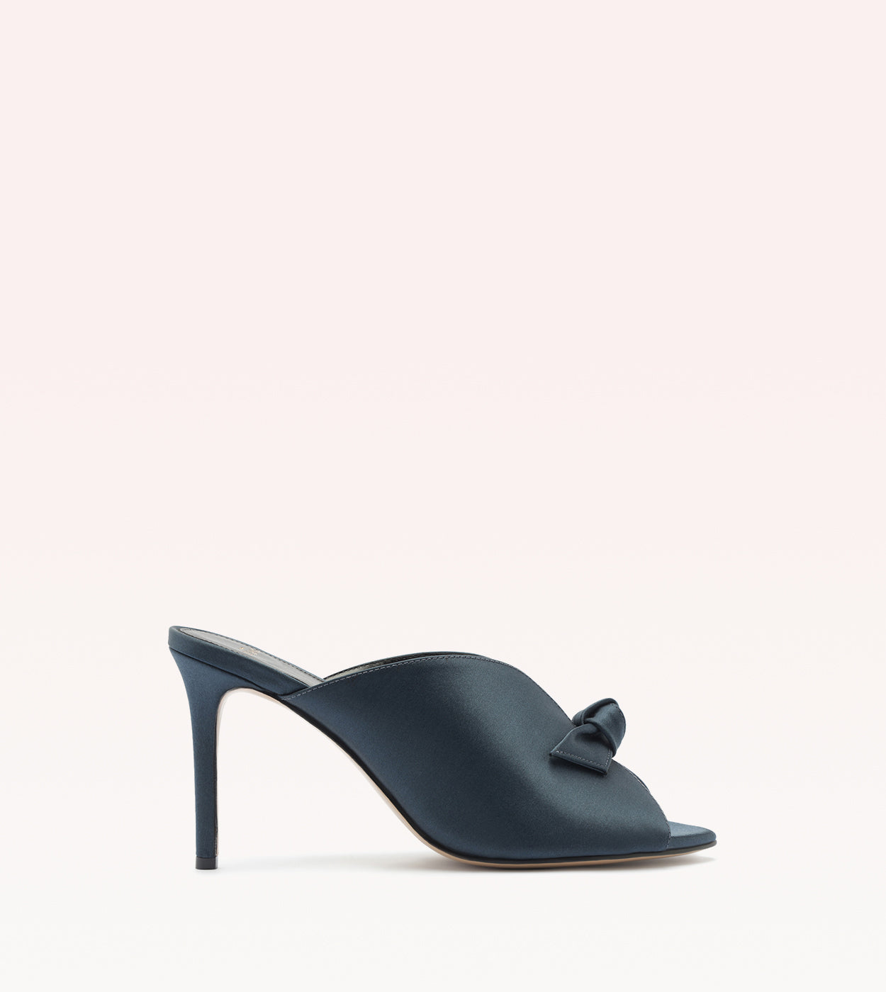 Clarita Vamp 85 Satin Navy Blue Sandals F/25 35 Navy Blue Satin