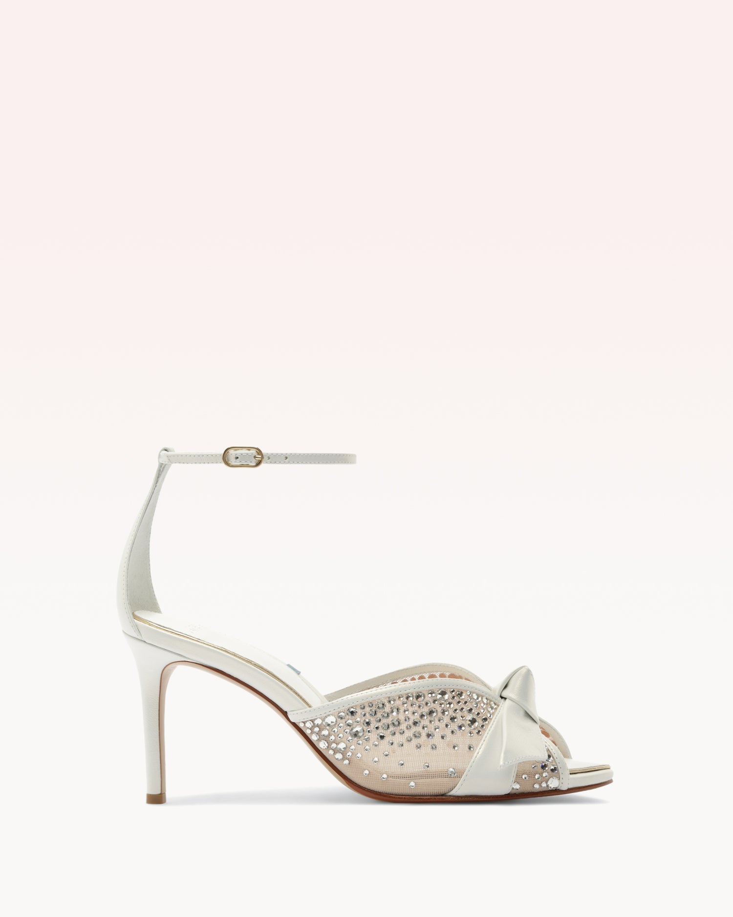 Clarita Bloom Crystal 85 35 Pearl Leather