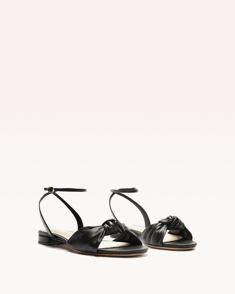 Kace Flat Black Sandals R/24   