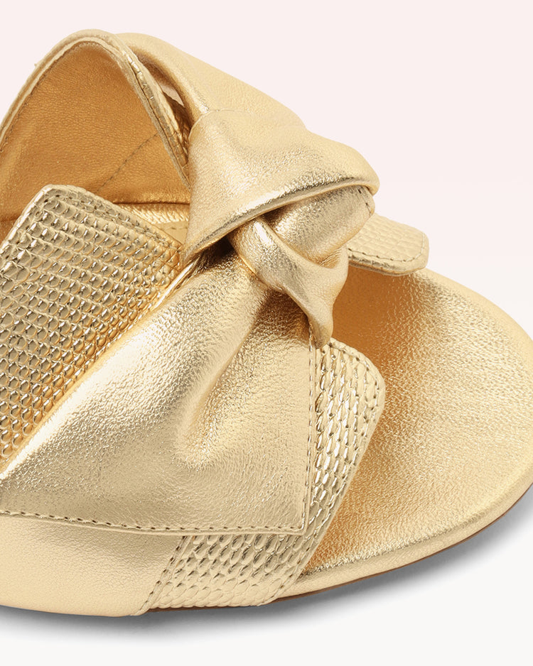 Maxi Clarita Block 90 Gold Sandals R/24   