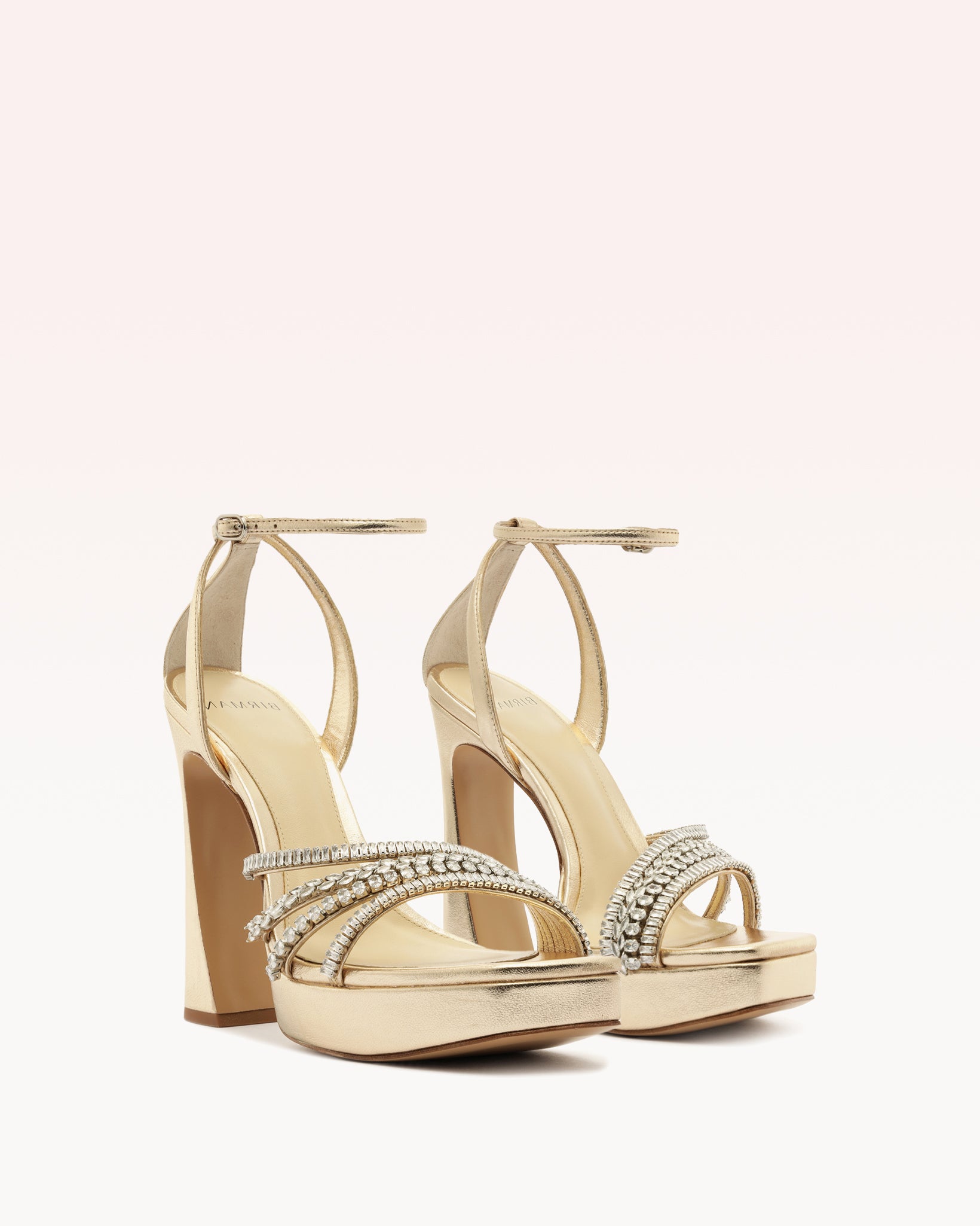 マロン38 36 IT Monogram Cross Sandals in Lamb Leather Multi | MCM ®US