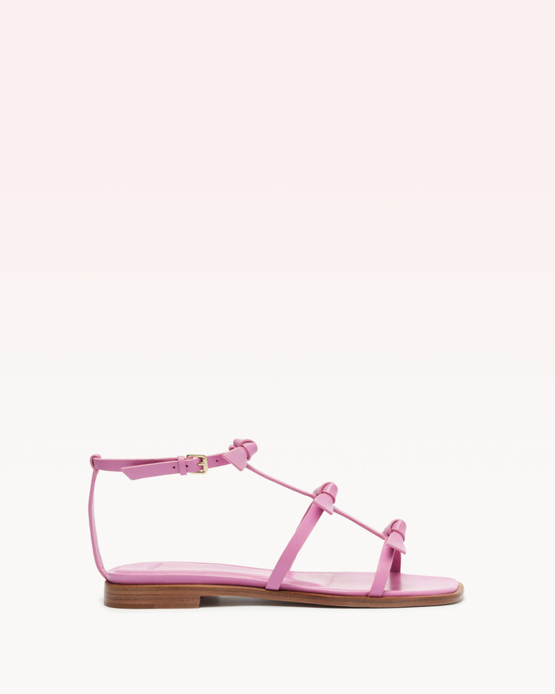 Slim Lolita Flat Rosette Sandals S/24 35 Rosette Nappa Leather